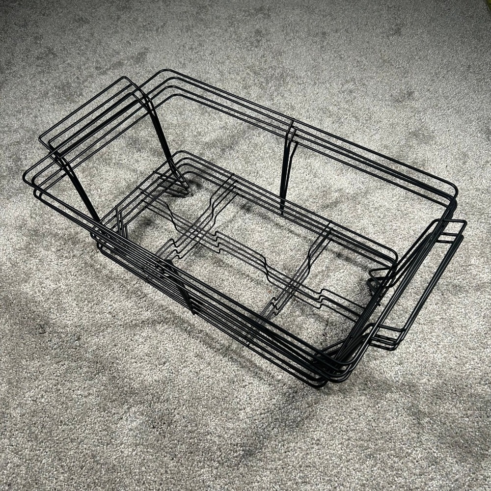 Black Wire Chafing Dish Racks Set of 4 Buffet Catering Food Warmer Stands - Picture 3 of 6